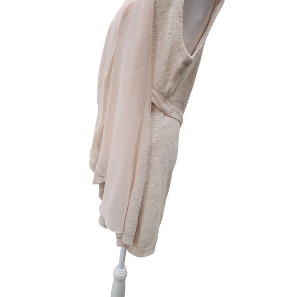 Soft Surroundings Women's Chiffon Waterfall Draped Sweater Vest Size‎ Small Pink - Picture 4 of 12